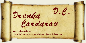 Drenka Čordarov vizit kartica